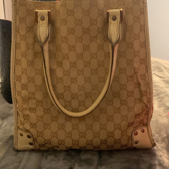 Authentic Vintage Gucci Tote purchased From @brandauthentic from GiGi🩷🩷🩷 - Picture 14 of 14